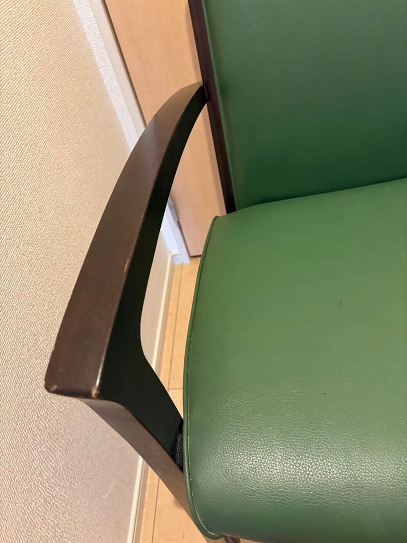 【高級】karimoku Direttore ダイニングチェア 肘付き　グリーン