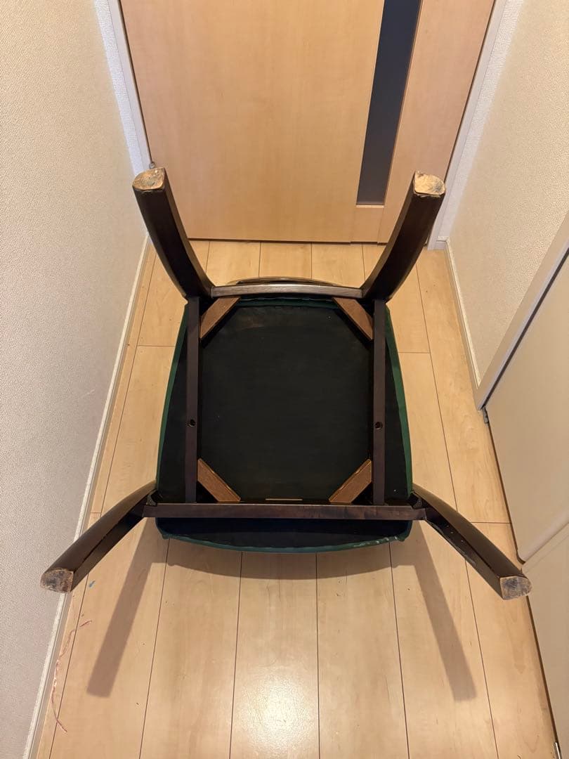 【高級】karimoku Direttore ダイニングチェア 肘付き　グリーン