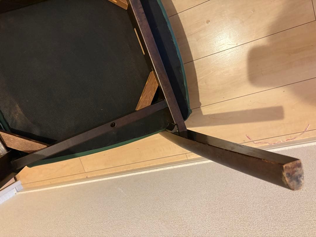 【高級】karimoku Direttore ダイニングチェア 肘付き　グリーン