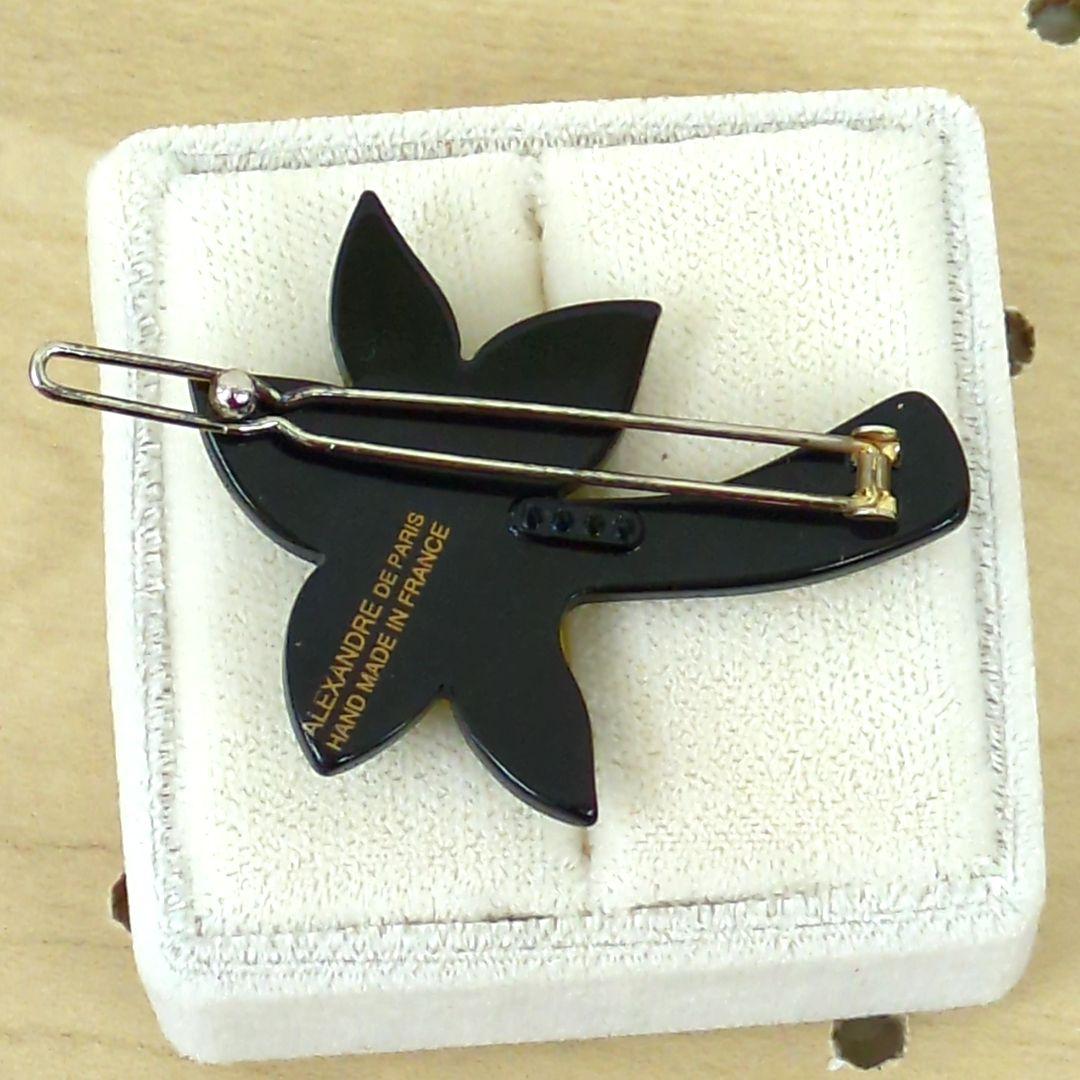 アレクサンドルドゥパリ ヘアピン グリーン ピンク イエロー ブラックフランス製