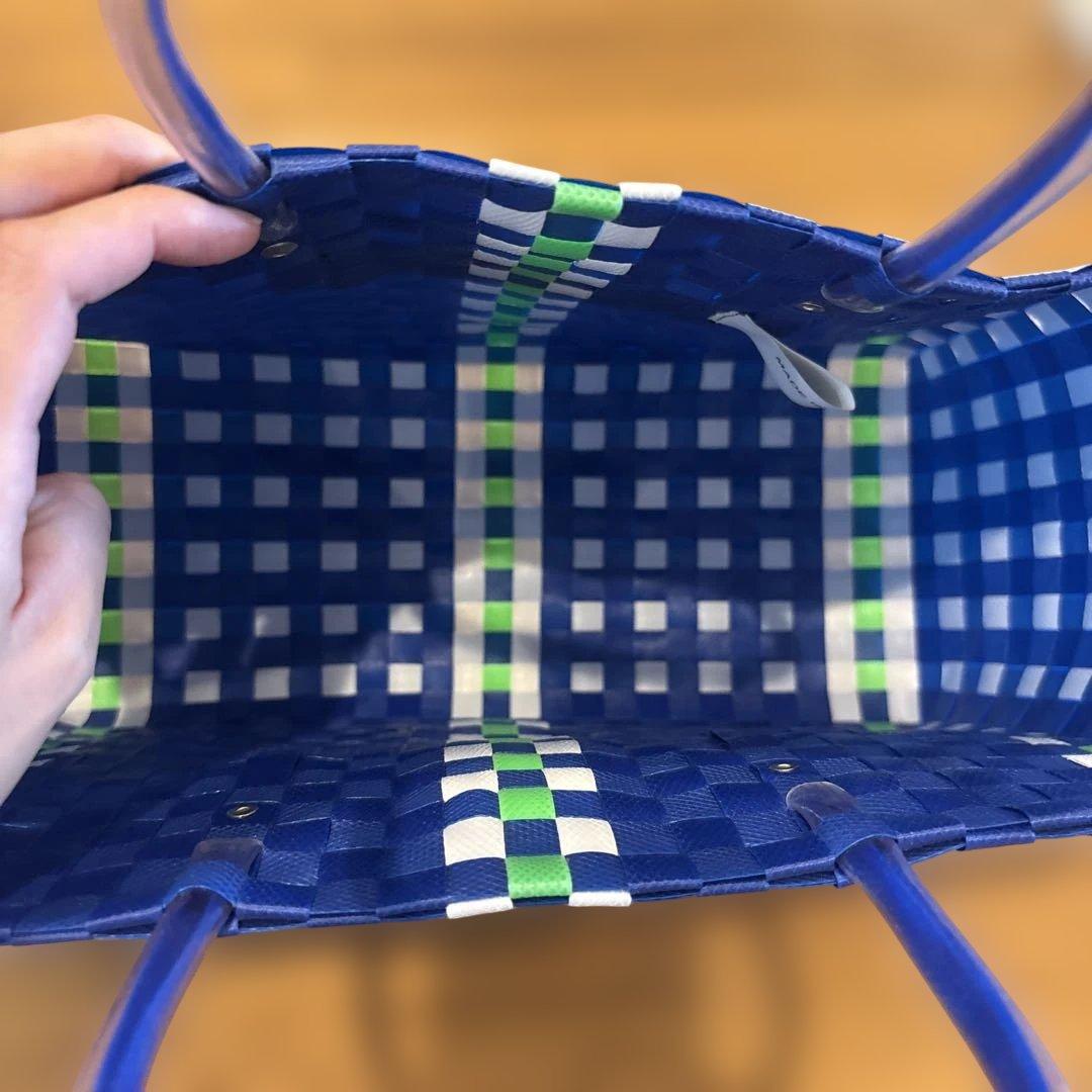 MARNI チェック柄 かごバッグ 大容量