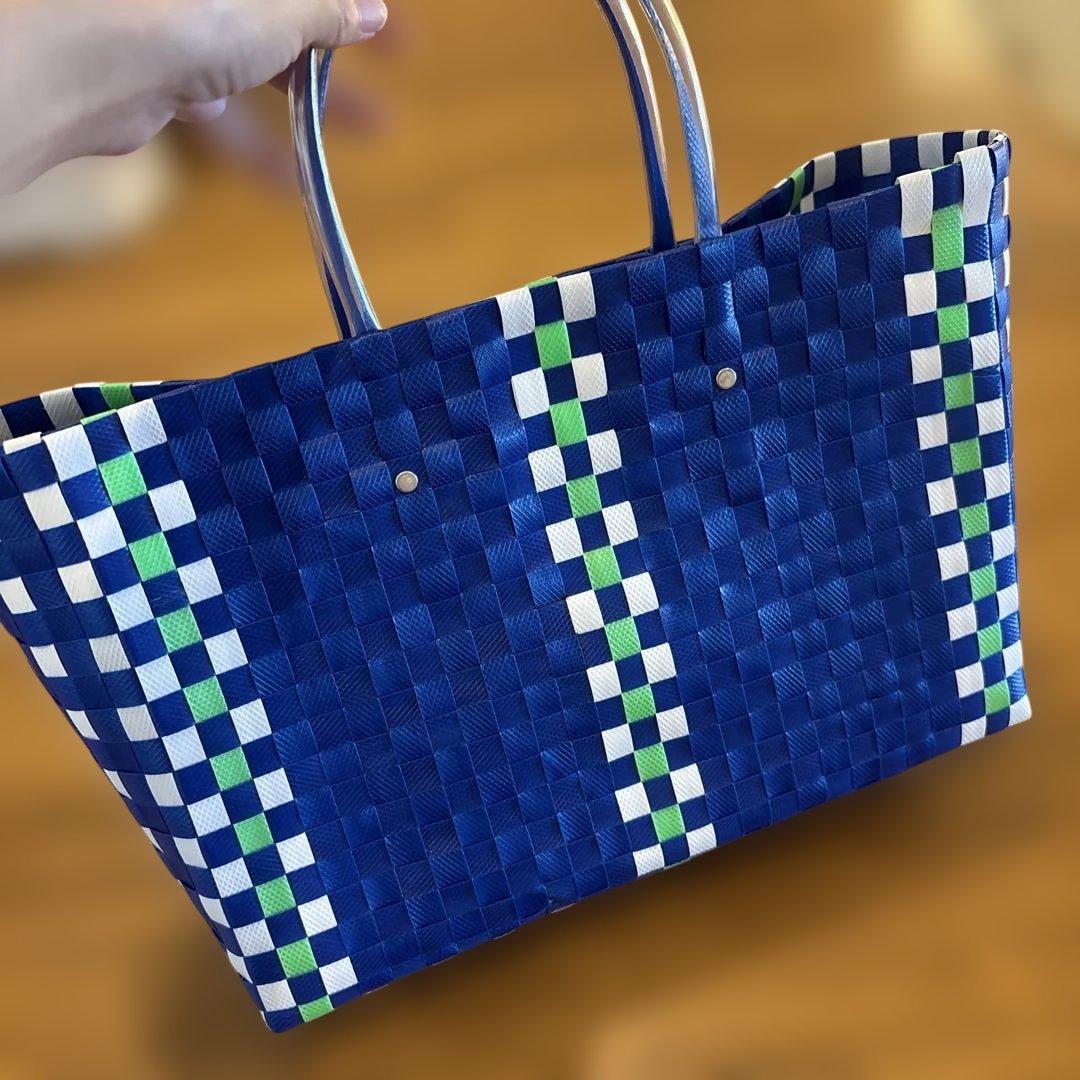 MARNI チェック柄 かごバッグ 大容量