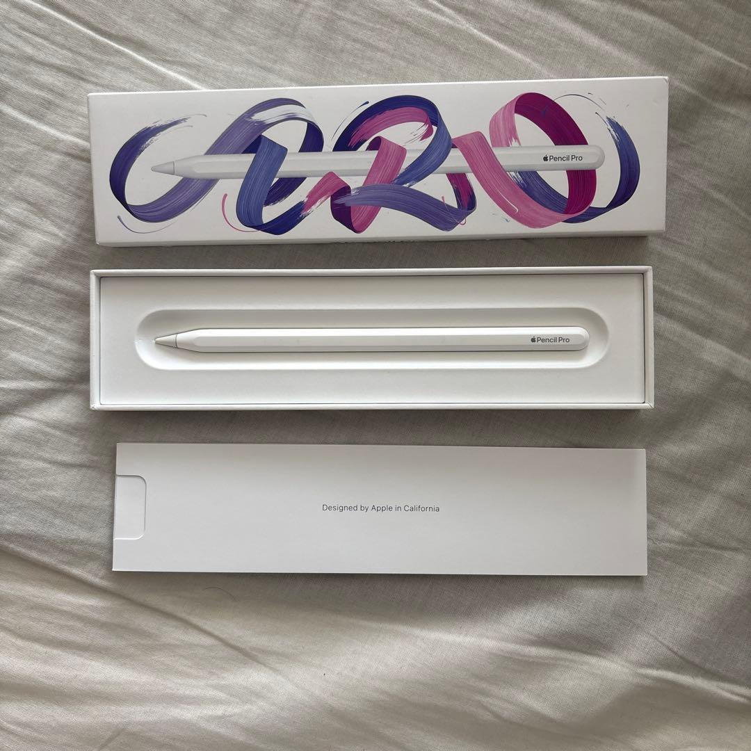 Apple Pencil Pro ホワイト 専用ケース付き