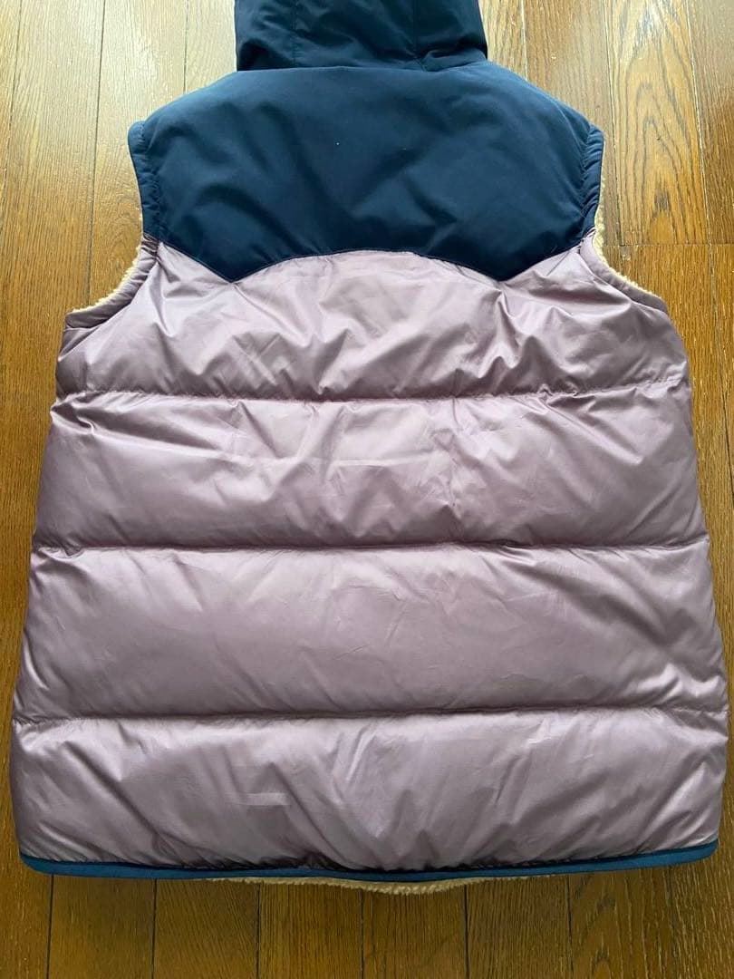 【良品】パタゴニア リバーシブルベスト パープル　キッズXXL