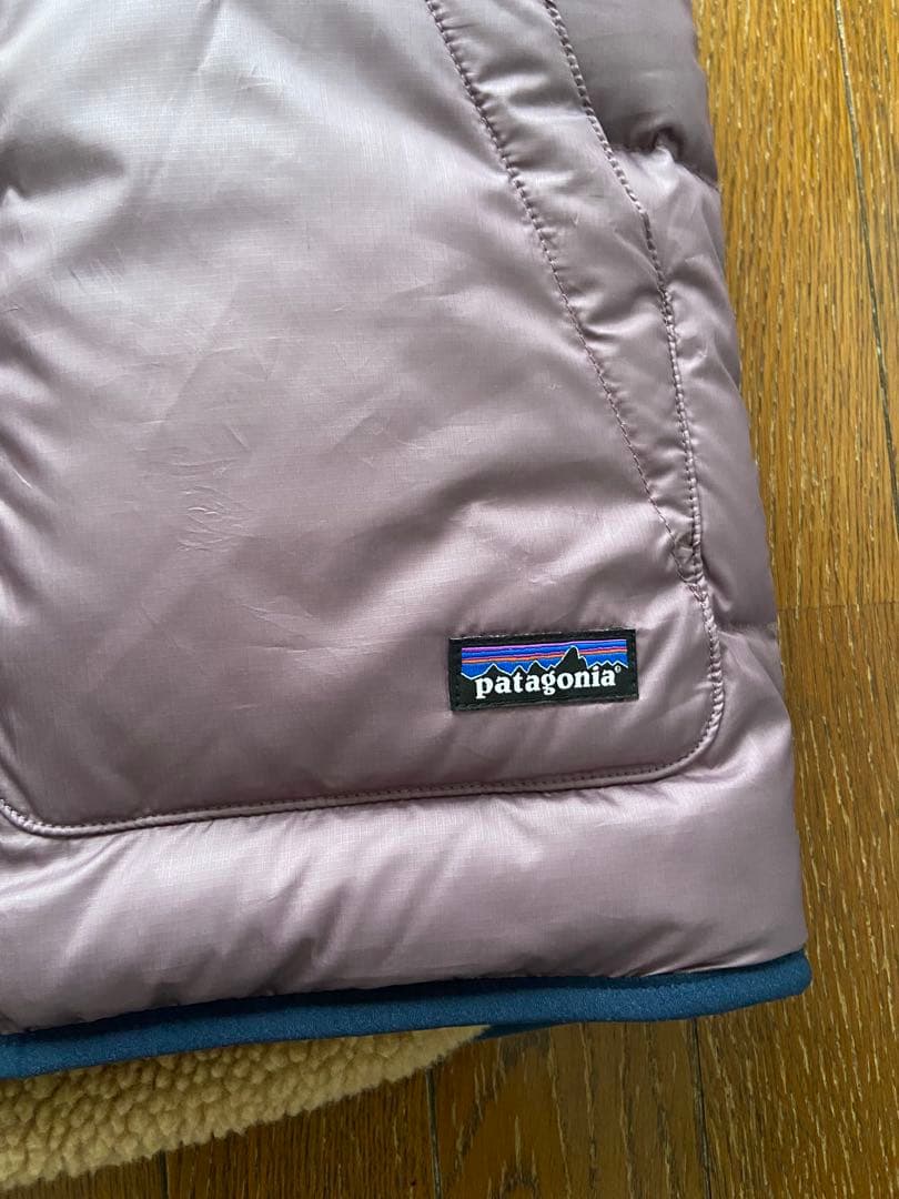 【良品】パタゴニア リバーシブルベスト パープル　キッズXXL