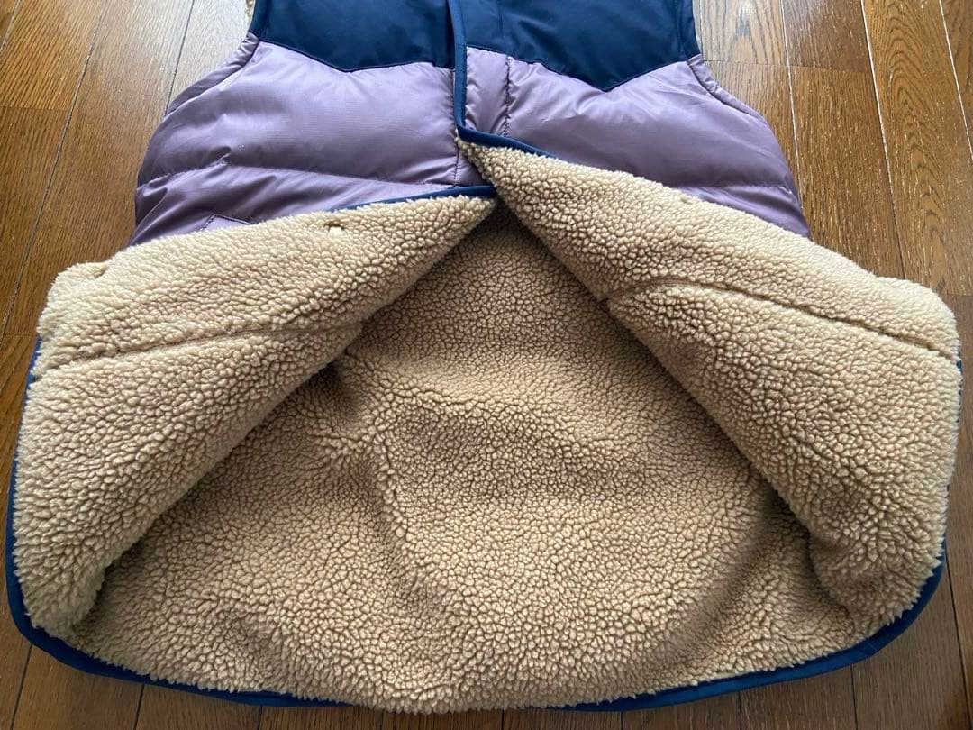 【良品】パタゴニア リバーシブルベスト パープル　キッズXXL