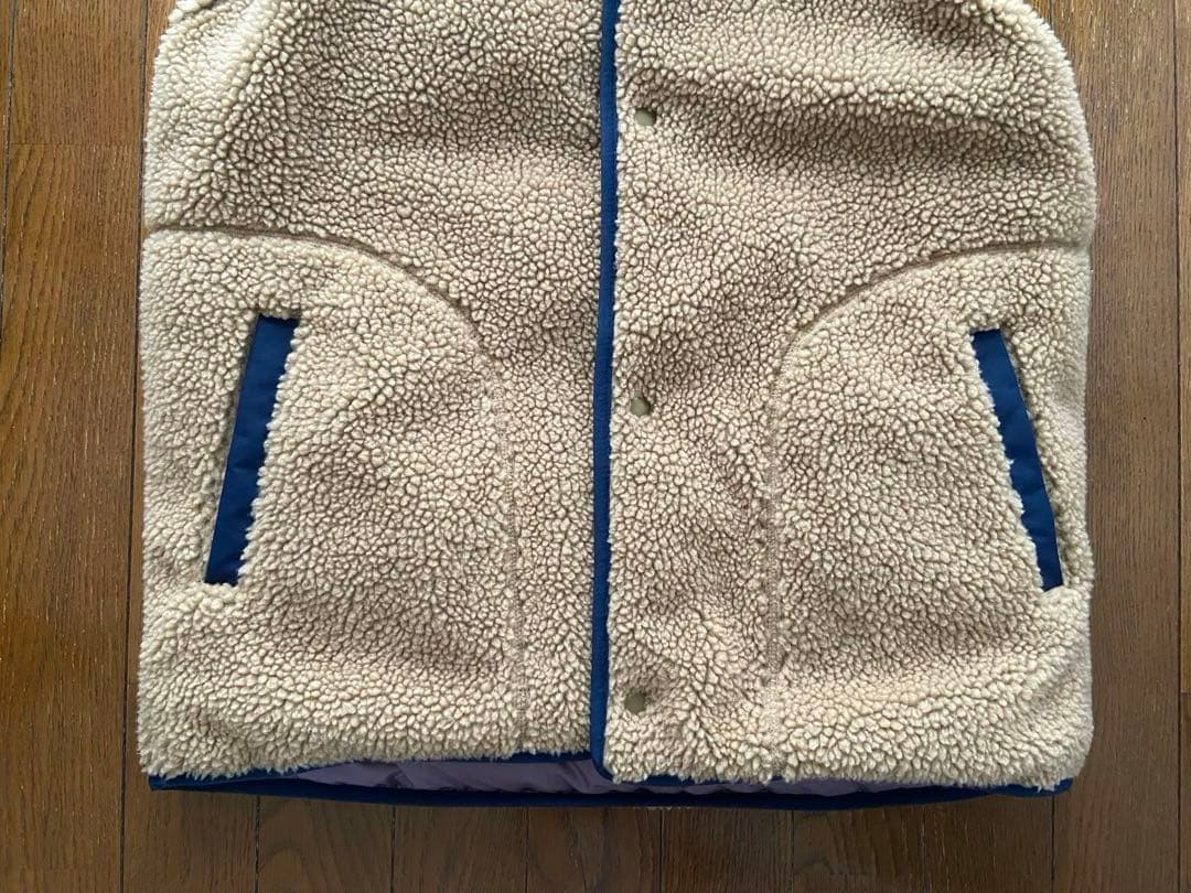 【良品】パタゴニア リバーシブルベスト パープル　キッズXXL