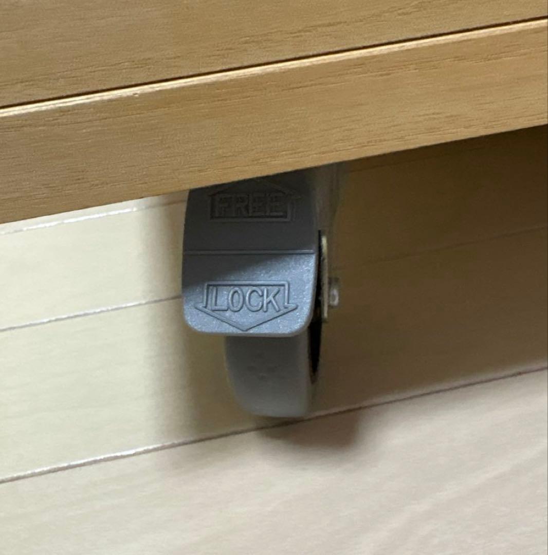 マールゼン　木製 （桐）3段チェスト キャスター付き