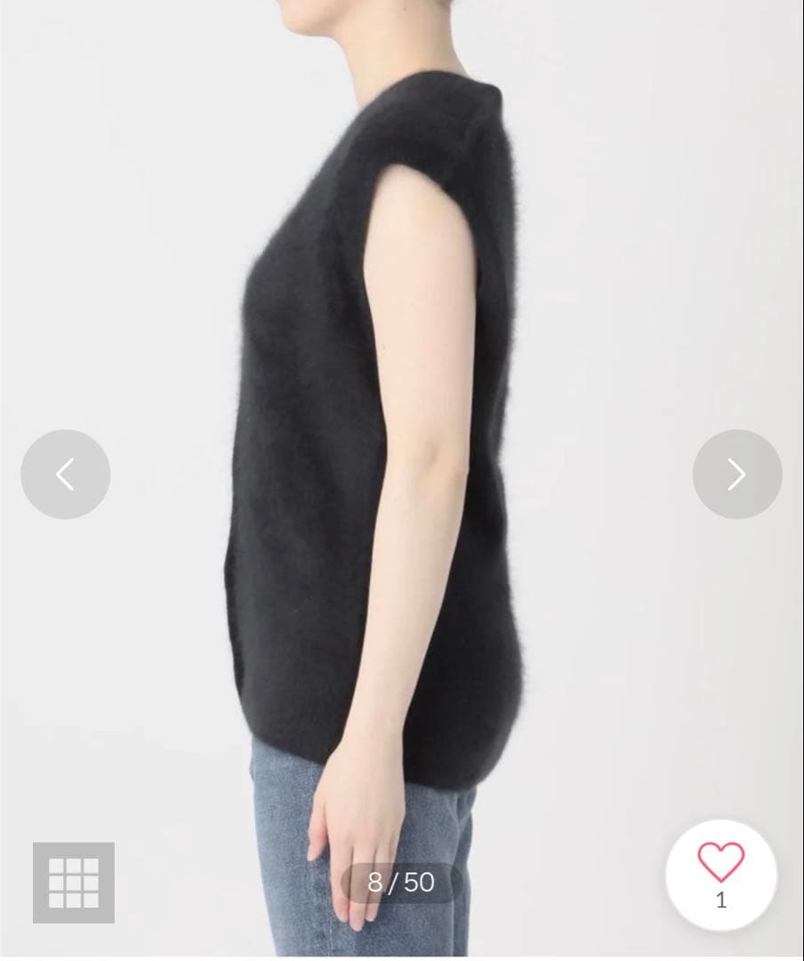 Plage Fur ベスト黒