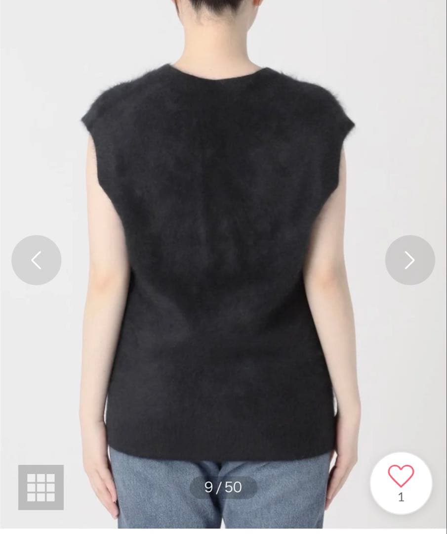 Plage Fur ベスト黒