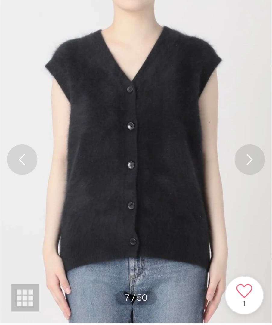 Plage Fur ベスト黒