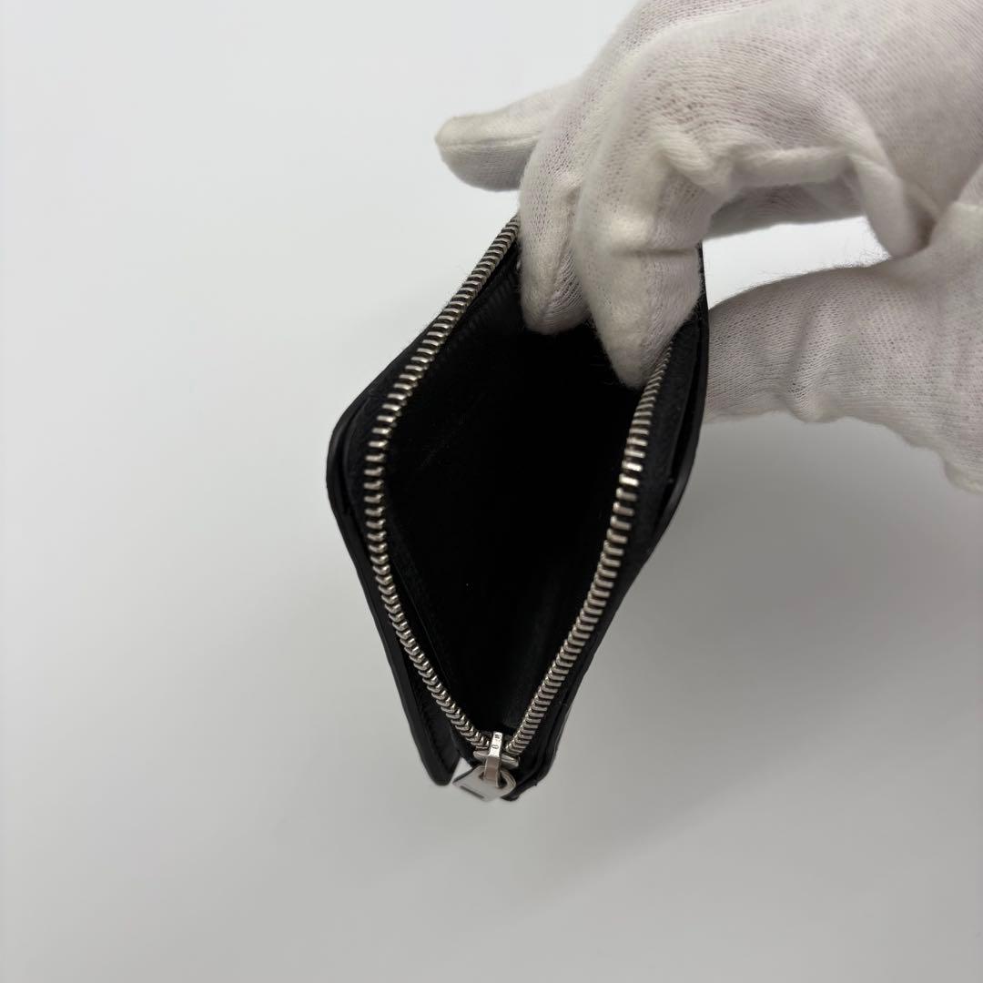 サンローラン パリ クロコダイル 型押し 二つ折り財布