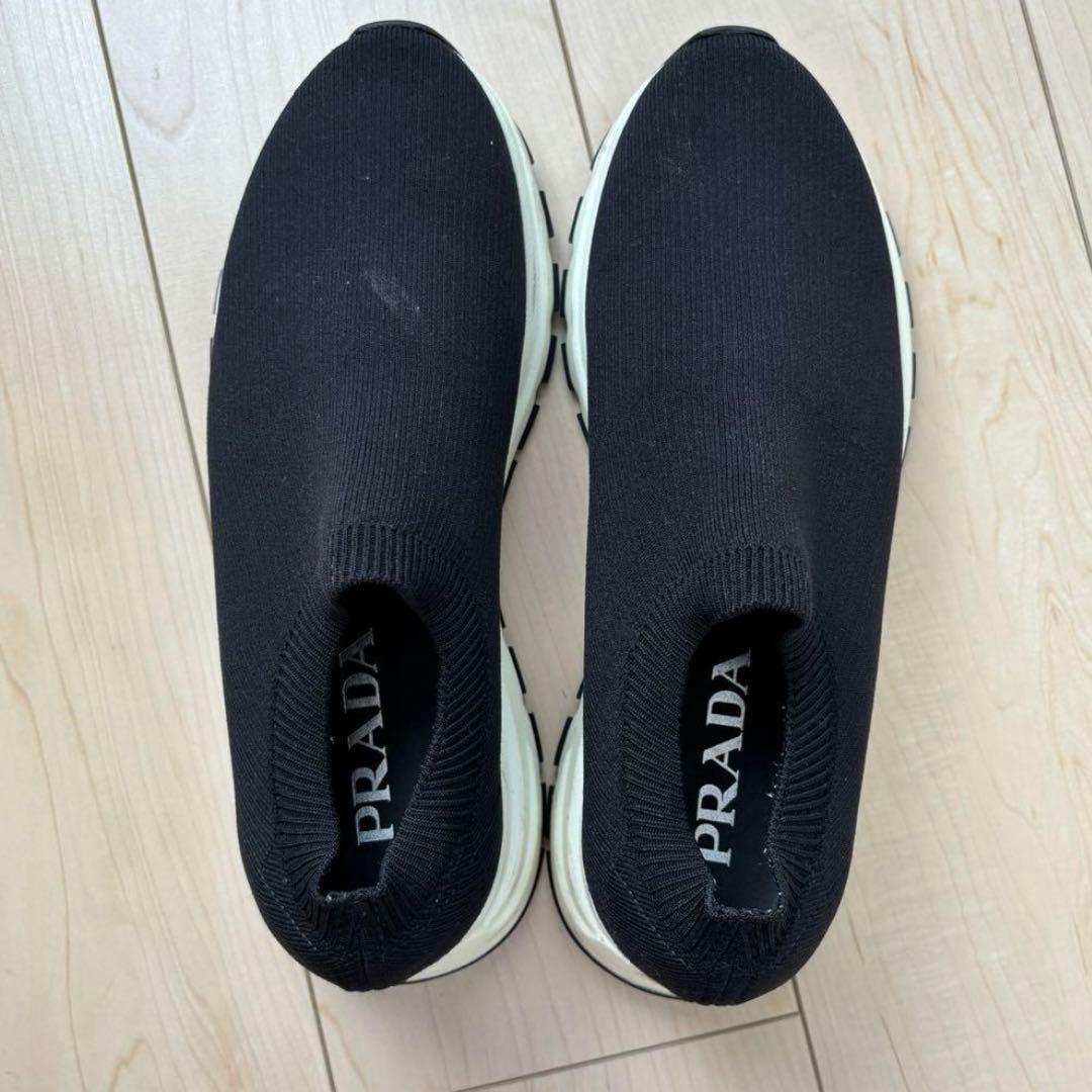 PRADA ブラック スニーカー スリッポン　プラダ