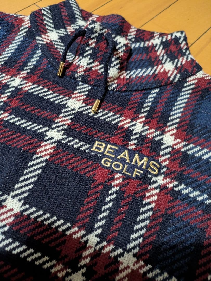 BEAMS GOLF チェック柄 セーター・スカートセットアップ