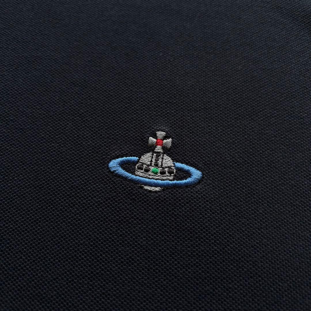 トルコ製　ヴィヴィアン・ウエストウッド　長袖ポロシャツ　Lサイズ　刺繍ロゴ　古着