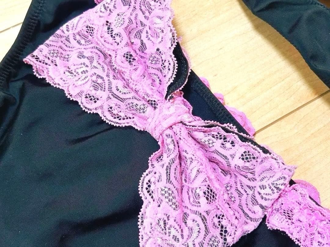 MA✽RS♡定番♡盛りブラパット入り♡水着♡セパレートビキニ♡ブラック×ピンク