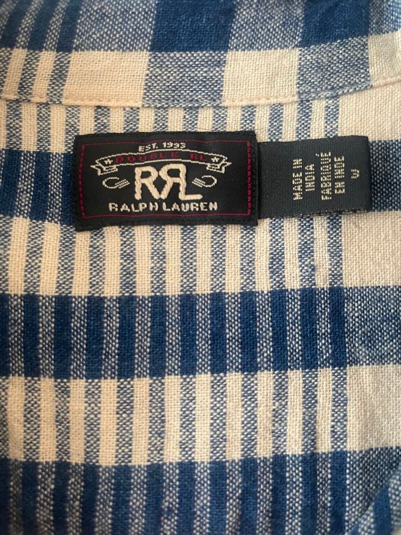 RRL ダブルアールエル　チェックシャツワンピース