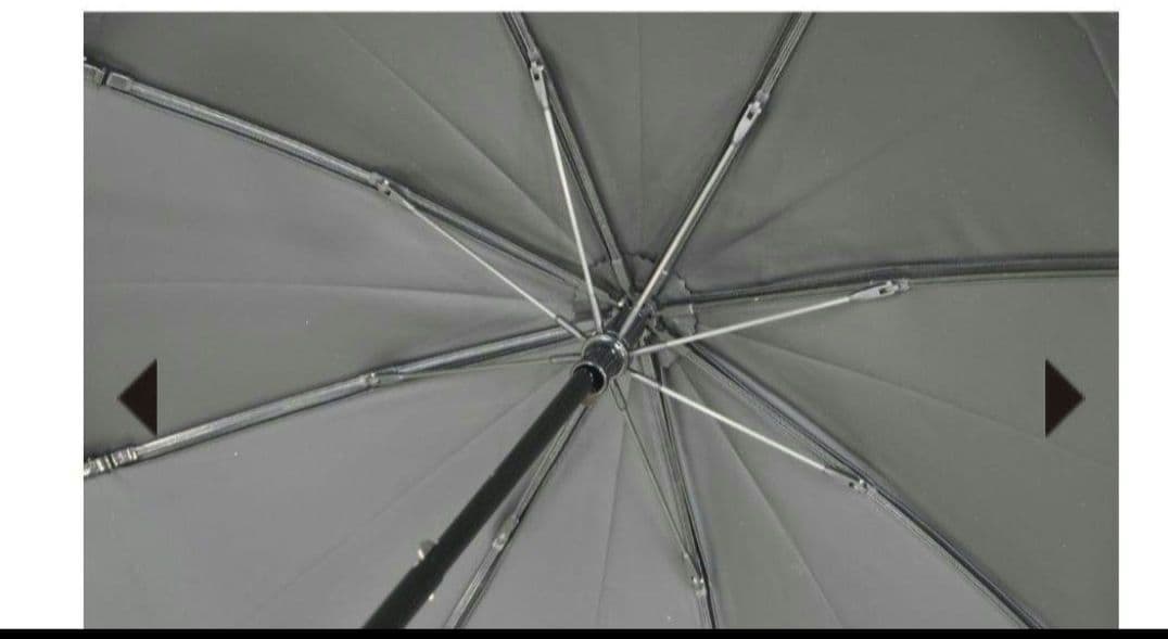 新品未使用【サンバリア100】２段折 / ホワイト×ベージュ 木曲がり手元