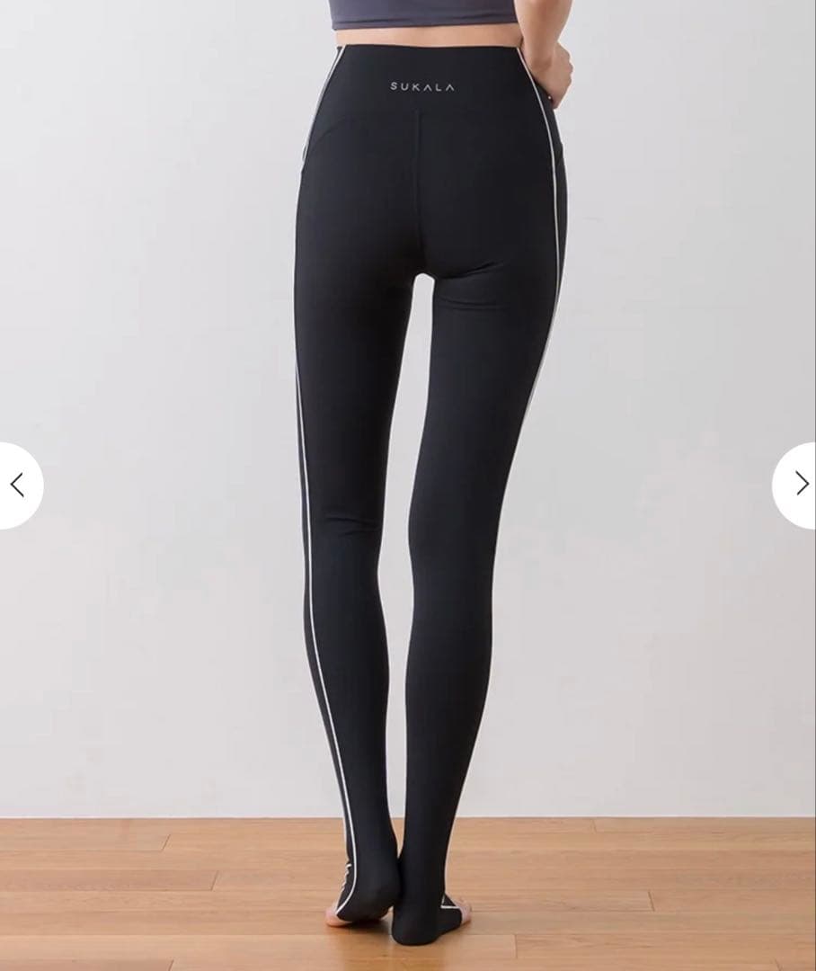 SUKALA ライントレンカレギンス ブラック M