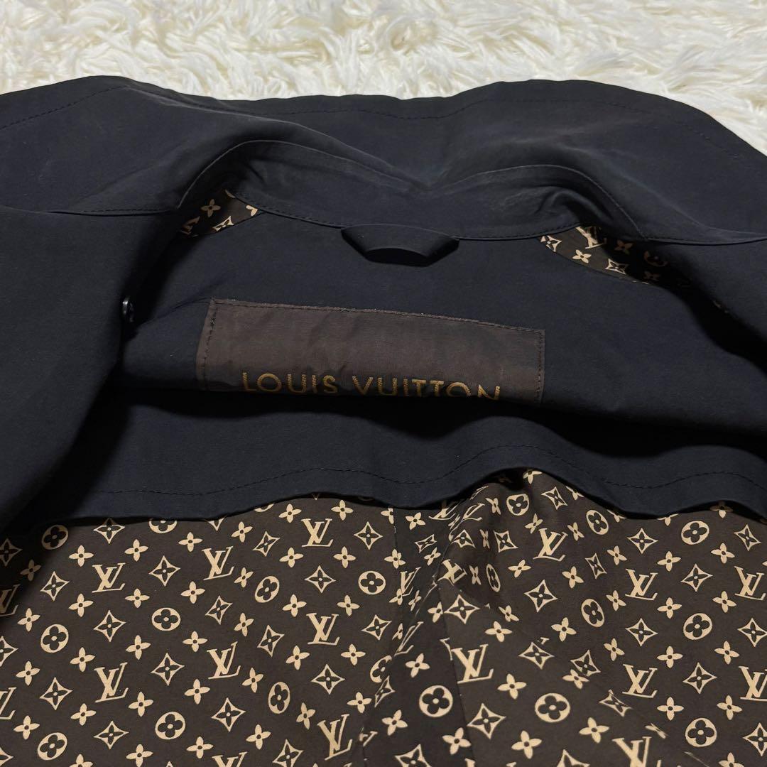 【極美品】ルイヴィトン☆トレンチコート　モノグラム　マッキントッシュ　817黒