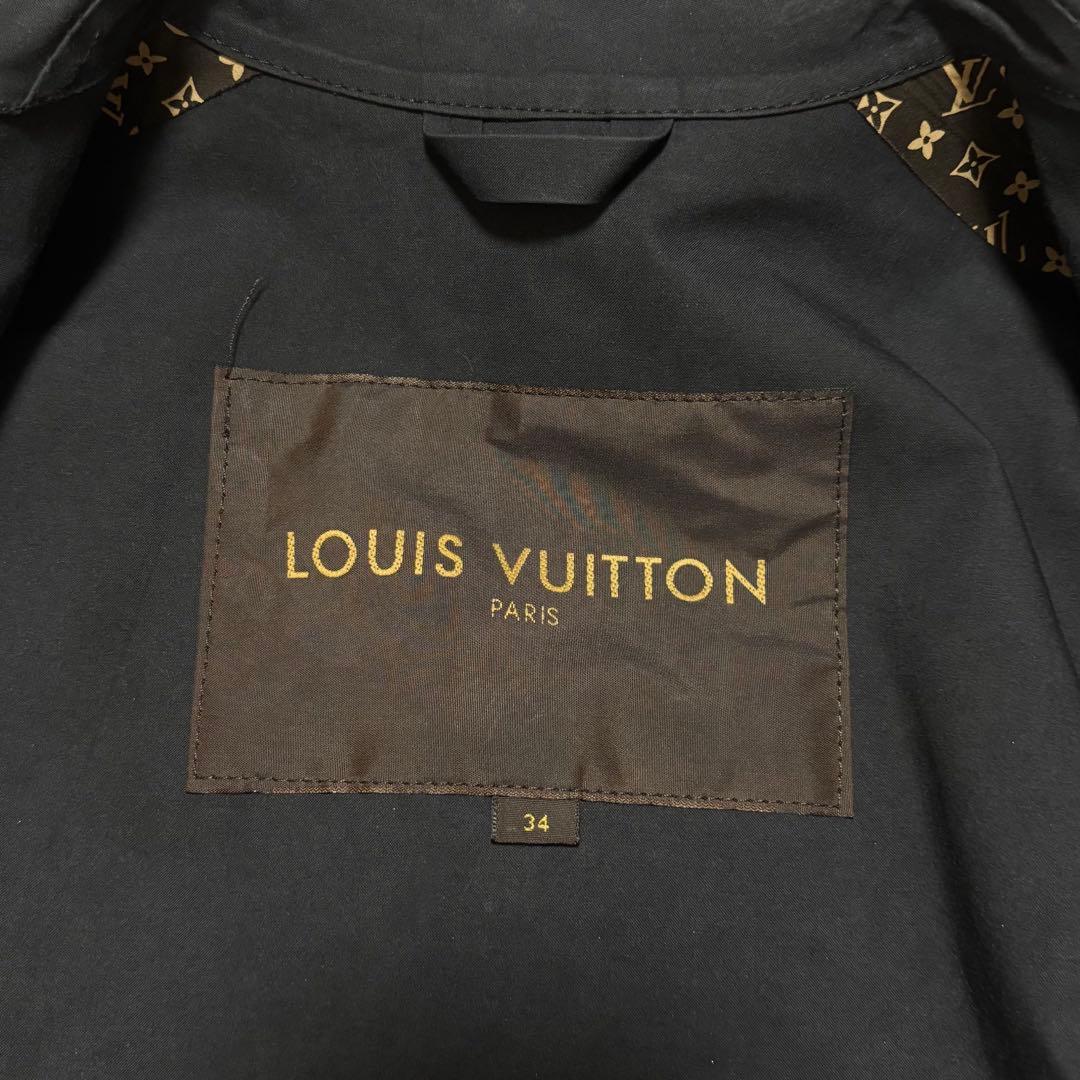 【極美品】ルイヴィトン☆トレンチコート　モノグラム　マッキントッシュ　817黒