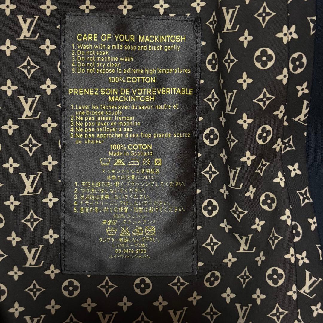 【極美品】ルイヴィトン☆トレンチコート　モノグラム　マッキントッシュ　817黒