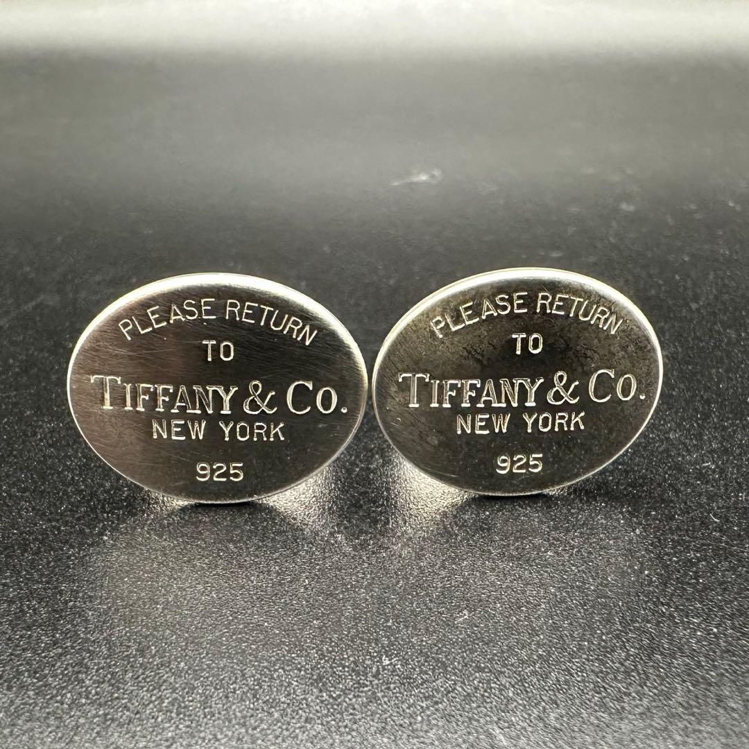 極美品✨　ティファニー　カフス　カフリンクス　リターントゥ　シルバー　091