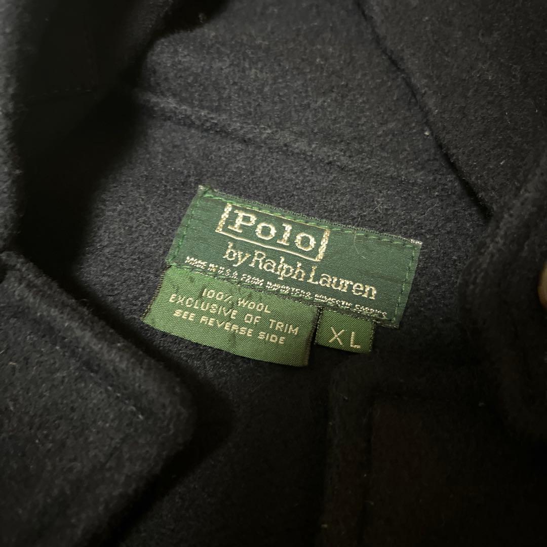 【超希少】USA製 Ralph Lauren ウールダッフルコート XLネイビー