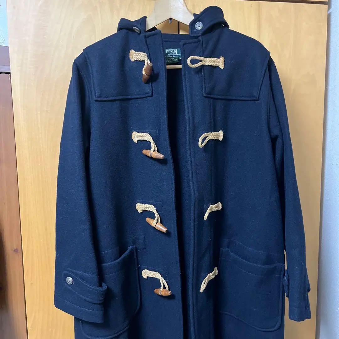 【超希少】USA製 Ralph Lauren ウールダッフルコート XLネイビー