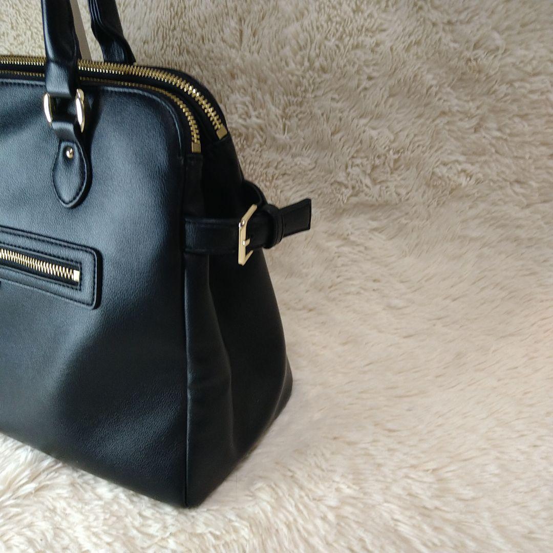 専用　タグ付き【MARRY QUANT】マリークワント 黒 ビジネスバッグＡ4可