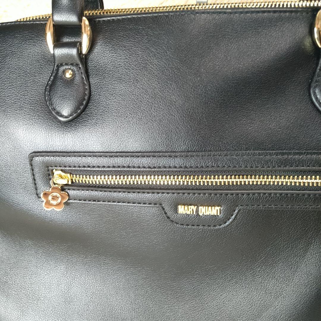 専用　タグ付き【MARRY QUANT】マリークワント 黒 ビジネスバッグＡ4可