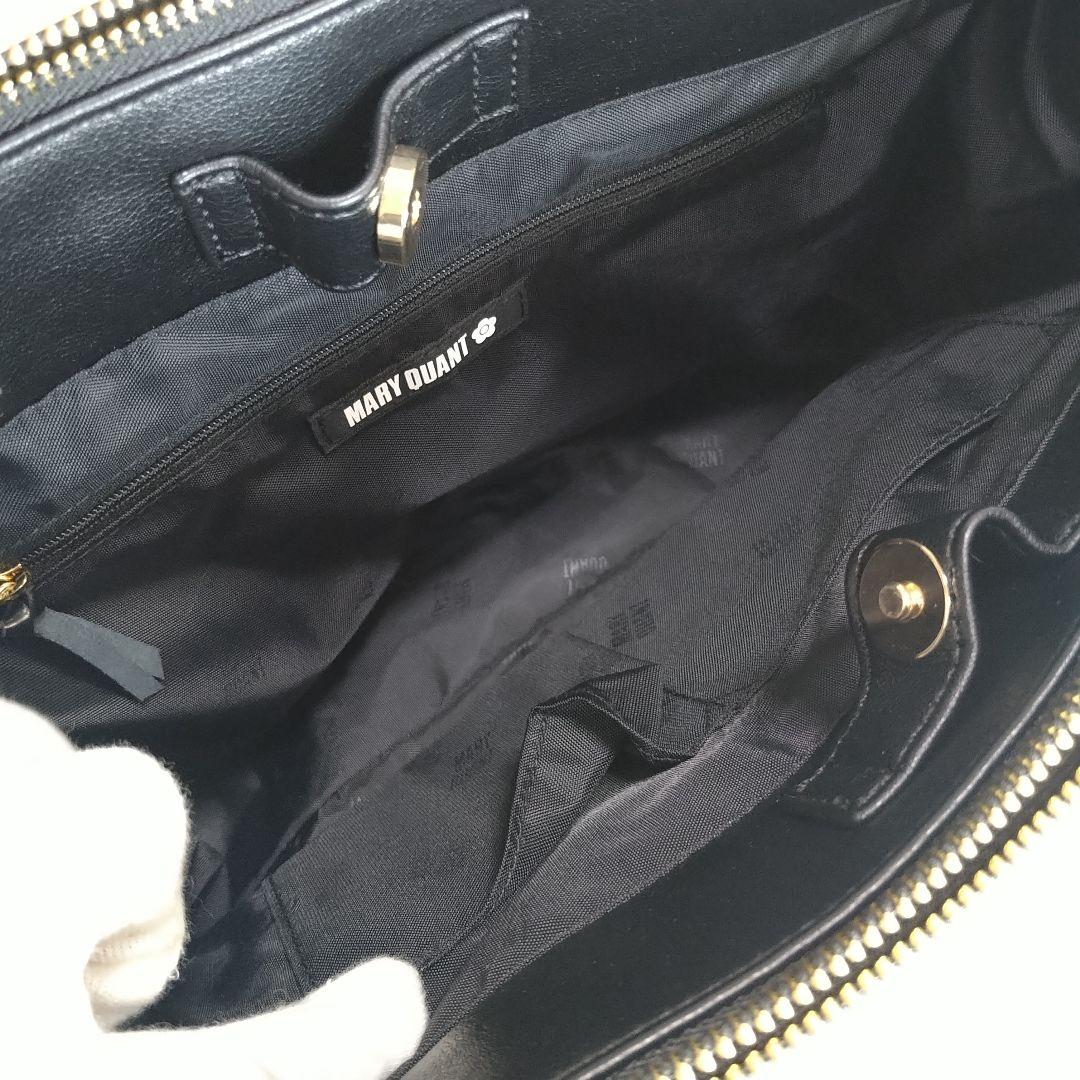 専用　タグ付き【MARRY QUANT】マリークワント 黒 ビジネスバッグＡ4可