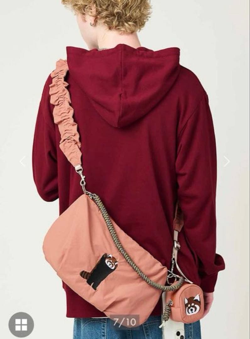 グラニフ　イカク　ギャザーショルダーバック