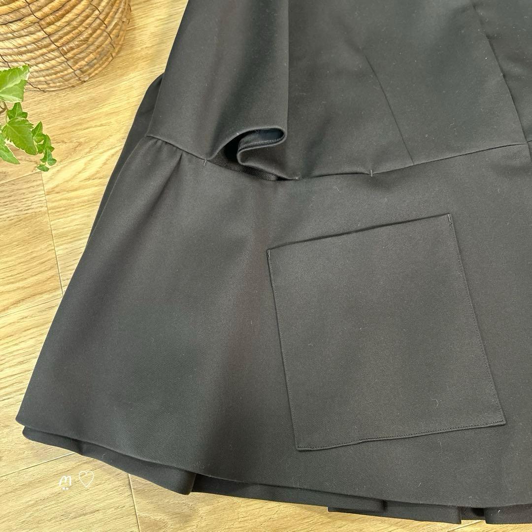 SEVEN TENセブンテン　ダブルクロスフレアショートコート　ポンチョ　S