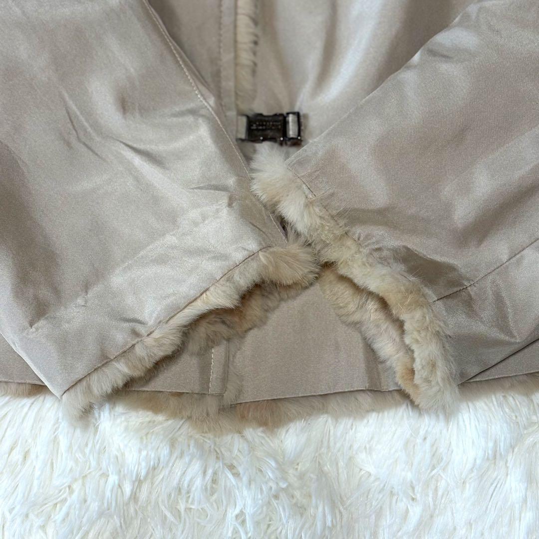 BALMAIN リバーシブル 毛皮ハーフコート フォックスファー シルク