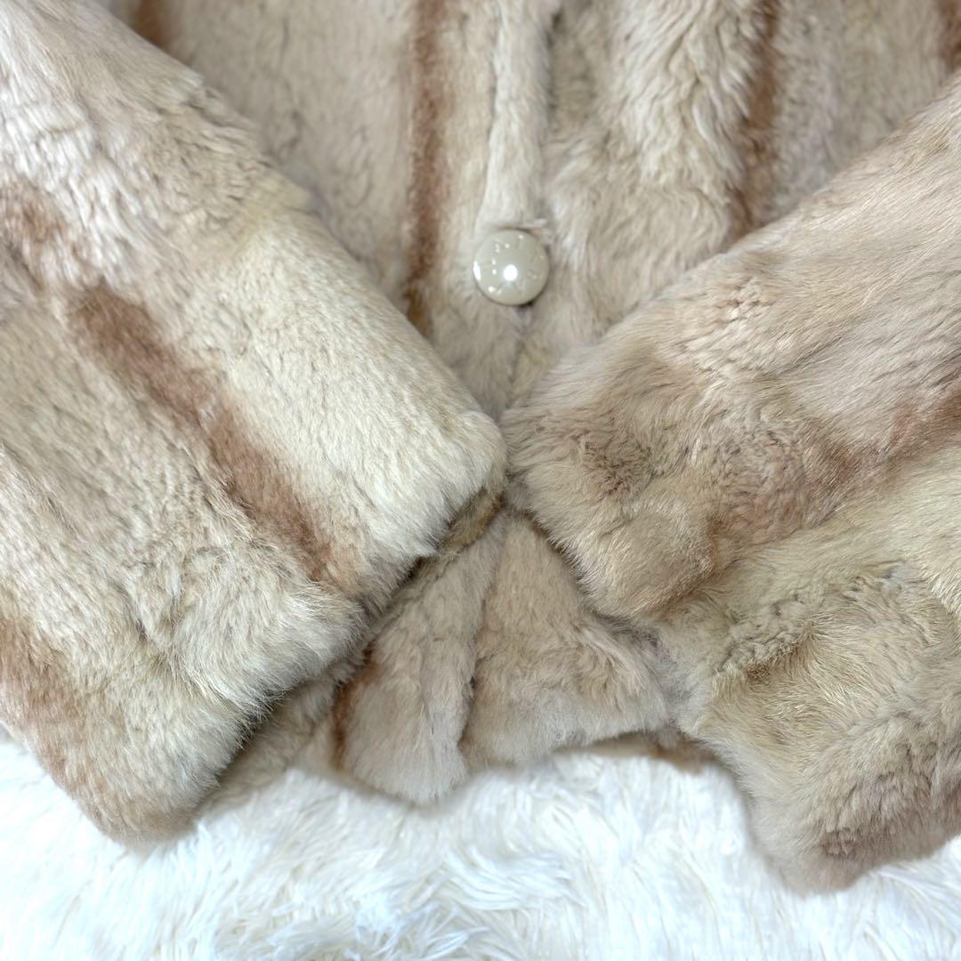 BALMAIN リバーシブル 毛皮ハーフコート フォックスファー シルク