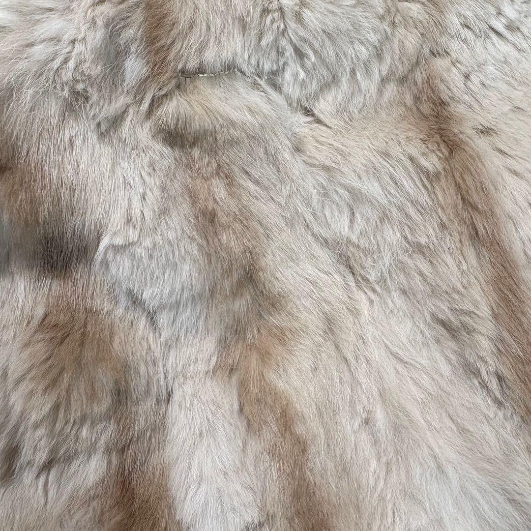 BALMAIN リバーシブル 毛皮ハーフコート フォックスファー シルク