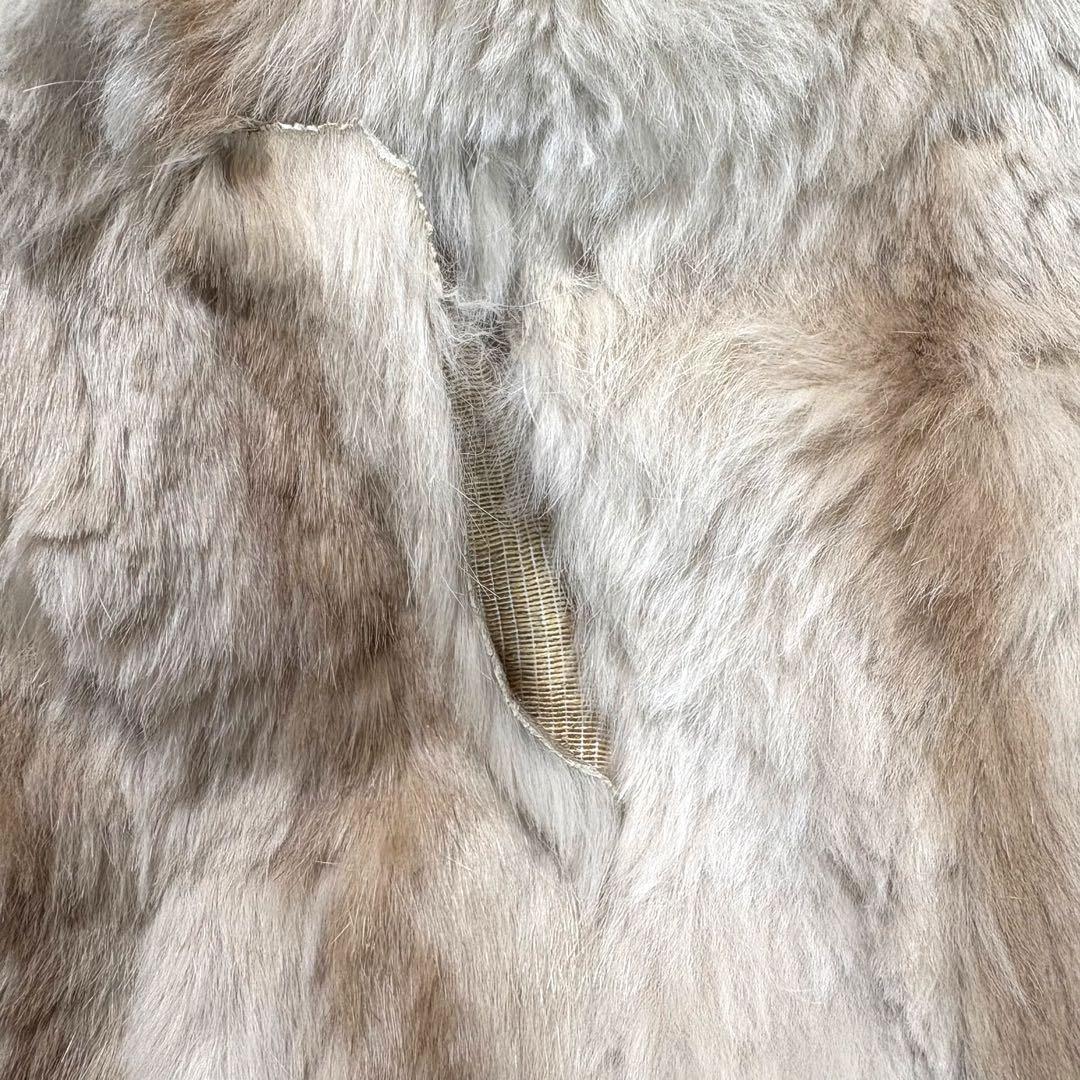 BALMAIN リバーシブル 毛皮ハーフコート フォックスファー シルク