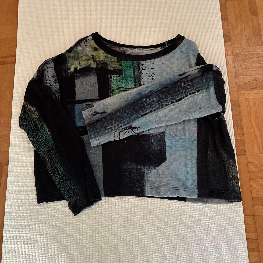 本日限定価格Y's アートプリント クロップドTシャツ