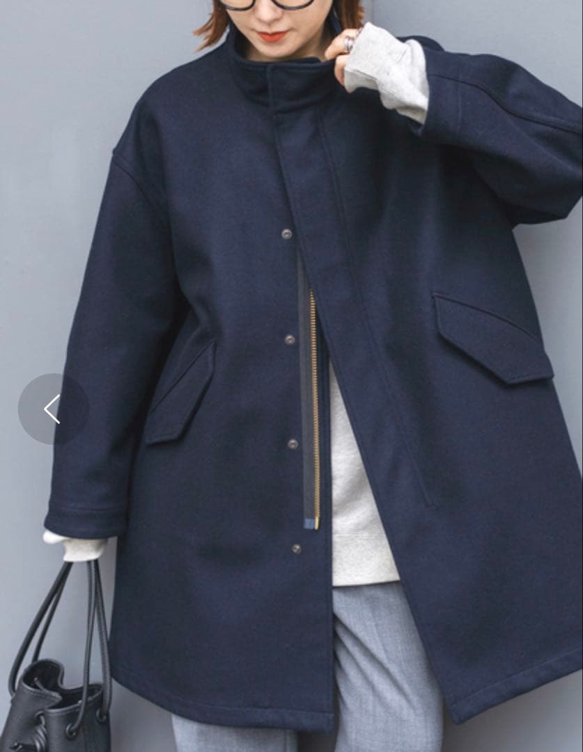 美品 23AW Spick & Span メルトンM-65 フィールドコート M