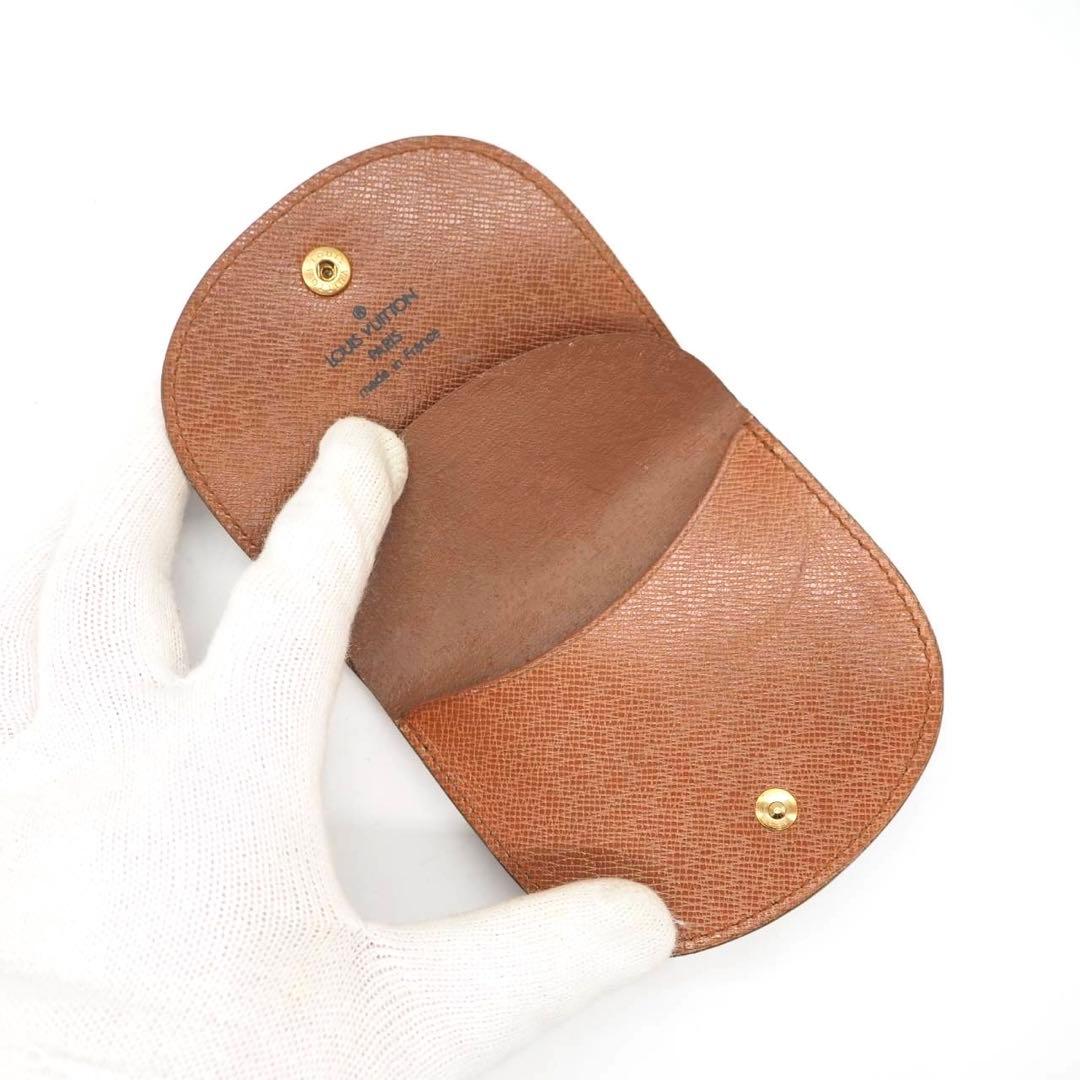 ルイヴィトン ポルトモネグゼ モノグラム ケース コンパクト ブラウン