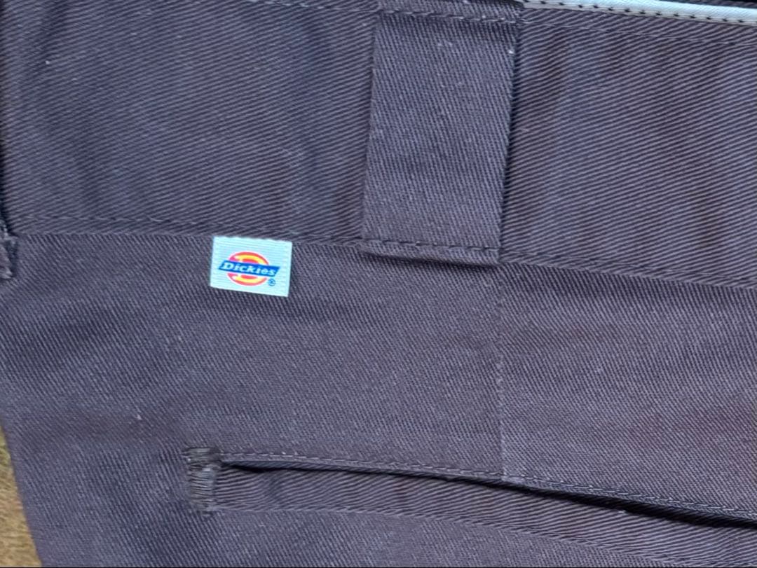 【80s】dickiesディッキーズ 874USA製 ダークブラウンW31