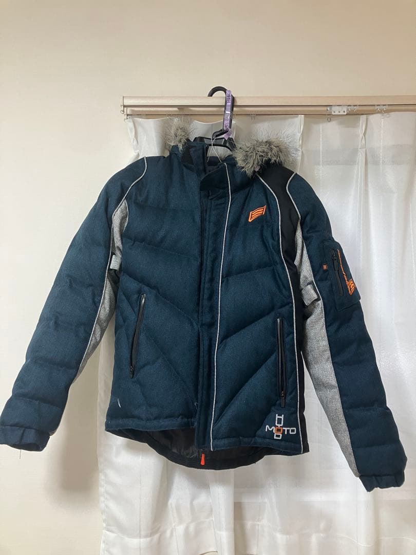 ゆきHYOD ダウンジャケット Mサイズ ネイビー/グレー