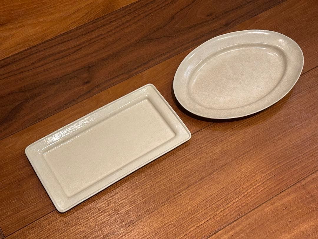 最終価格　河合竜彦　棚橋祐介　オーバルプレート　長方形　セット