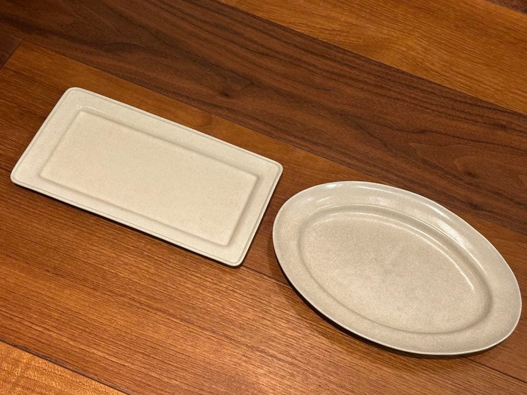 最終価格　河合竜彦　棚橋祐介　オーバルプレート　長方形　セット