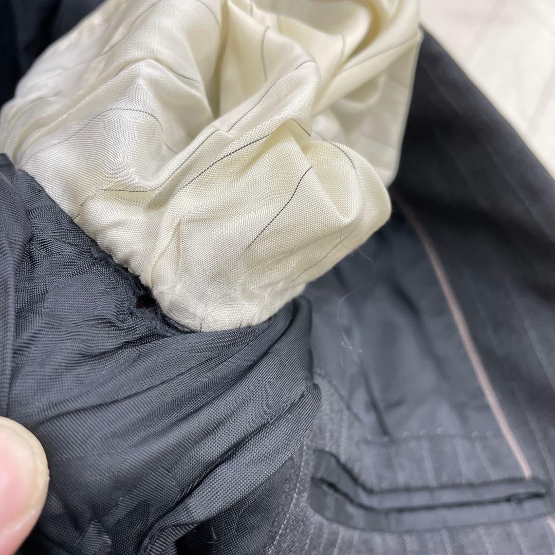 196◇値下げDOLCE & GABBANA ストライプスーツ グレー メンズ