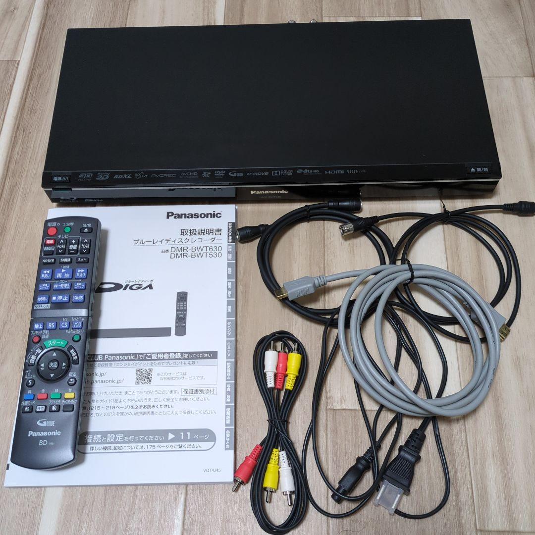 【美品】Panasonic DMR-BWT530 ブルーレイレコーダー