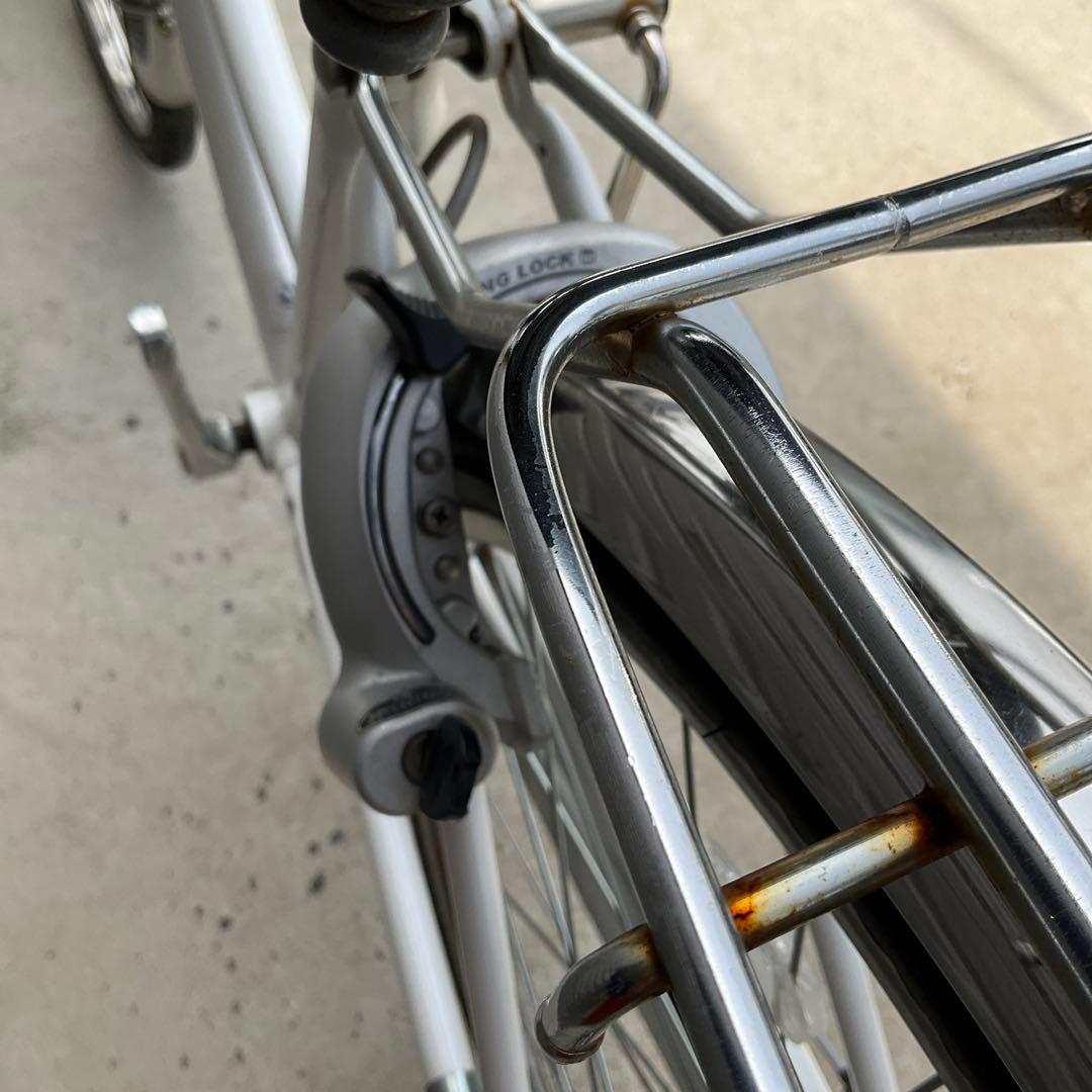 【前橋市内引渡】ママチャリ 26インチ自転車 6段変速/カゴ/鍵/ライトなし