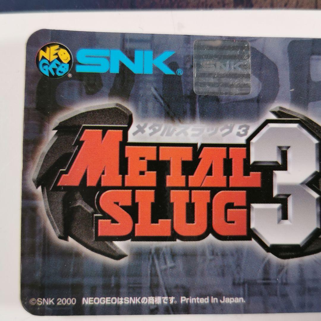 MVS　メタルスラッグ3　純正インスト+取扱説明書+帯1本　NEOGEO