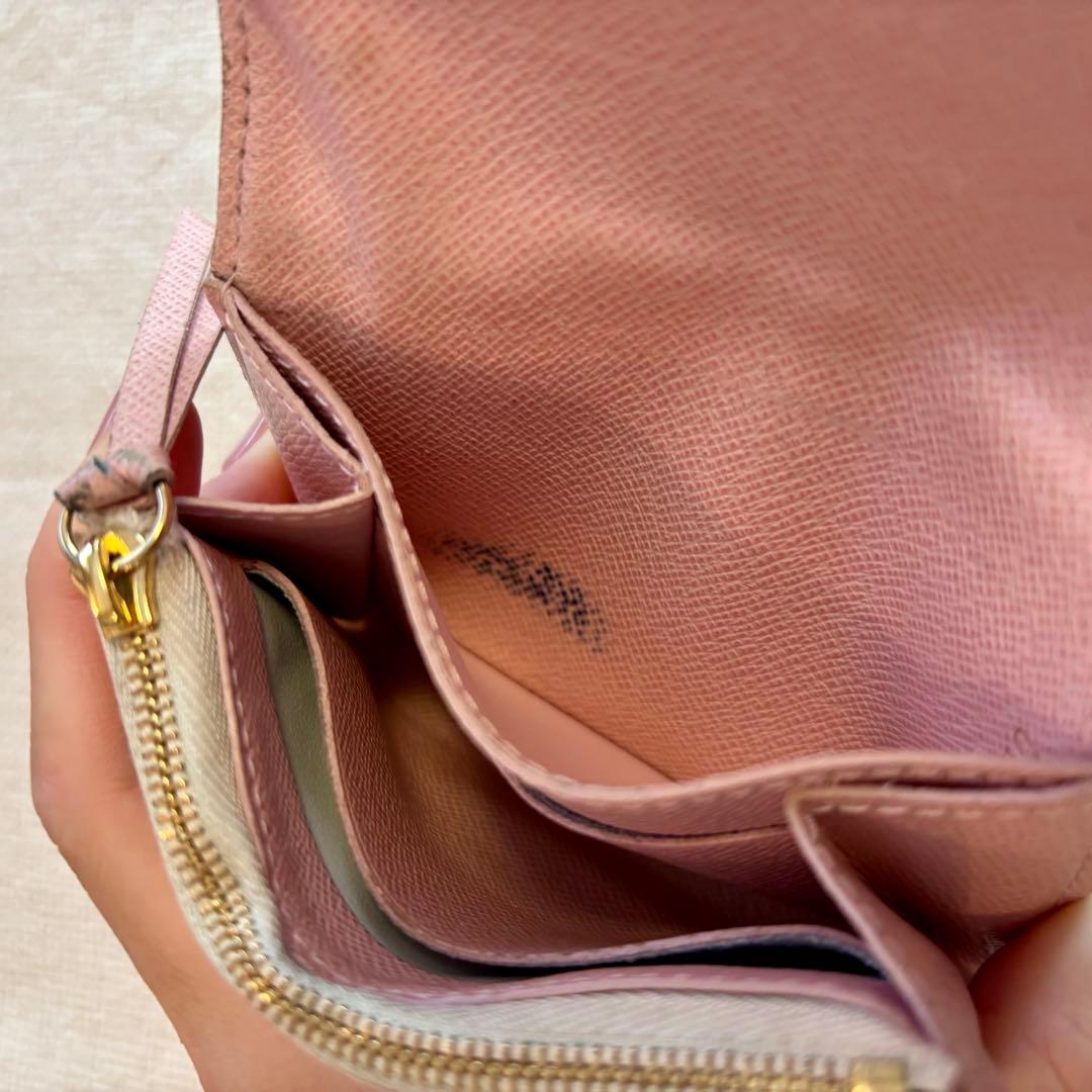 ルイ・ヴィトン ポルトモネロザリ LV 財布・ケース ダミエ・アズール